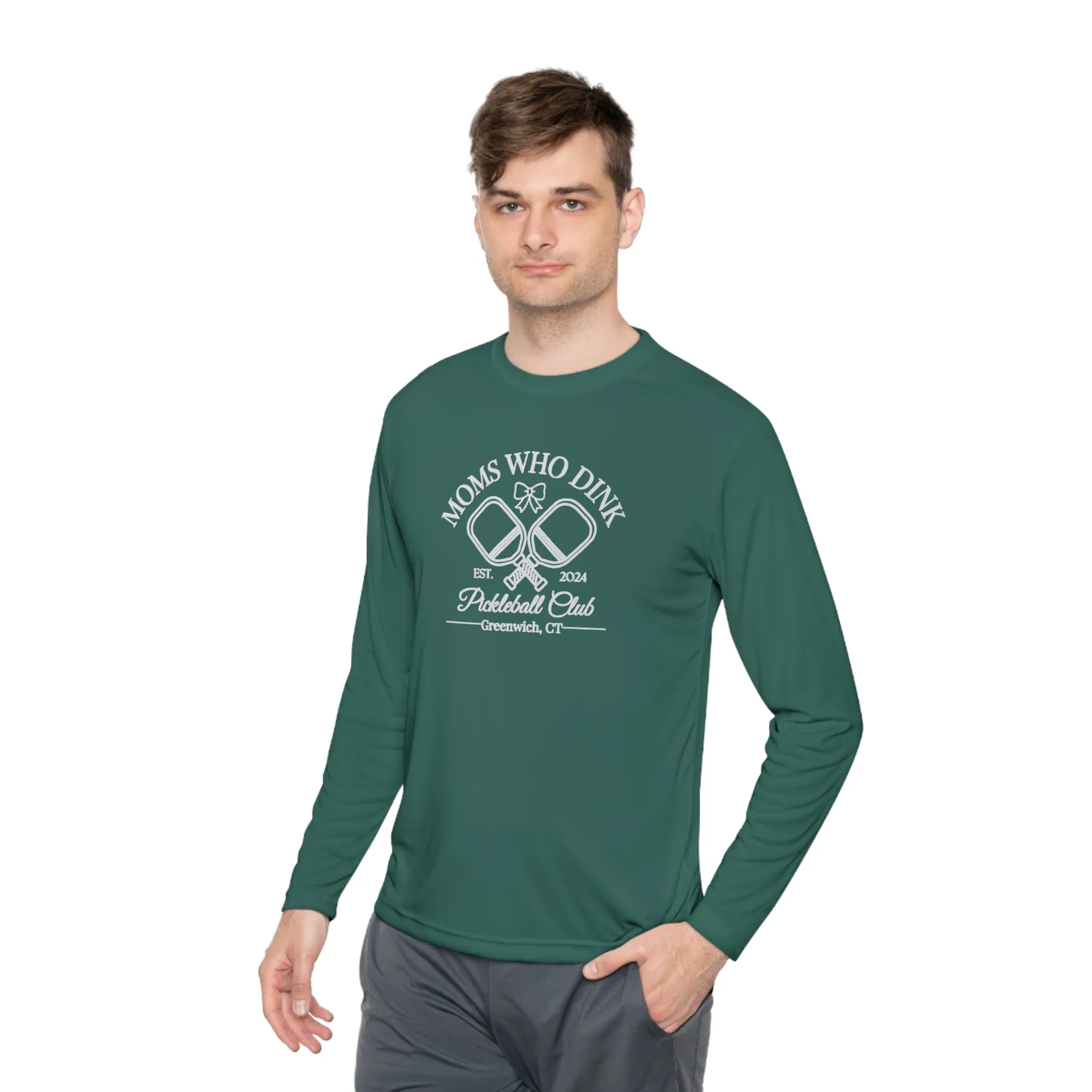 Pickleball Green Unisex Lightweight Long Sleeve Tee