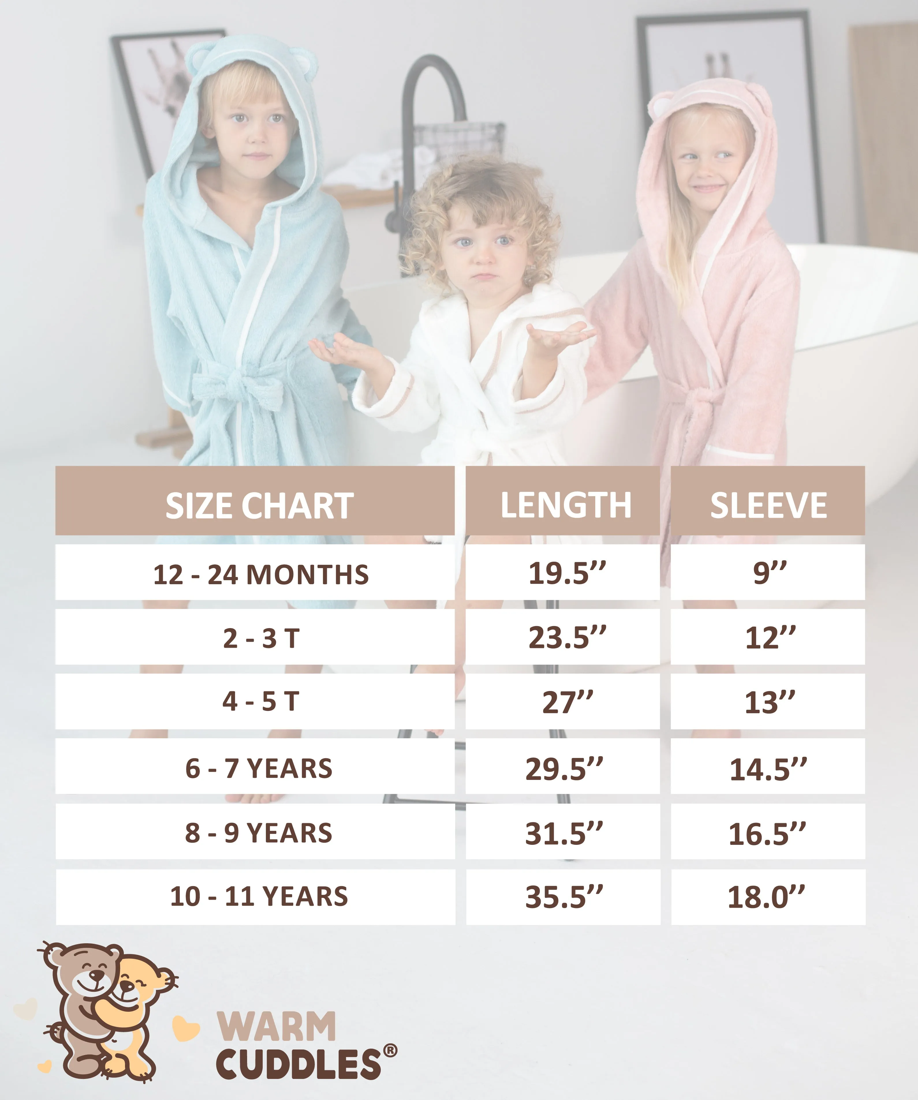 Premium Soft Bamboo Bathrobe for Baby, Toddler and Kid (Pink)