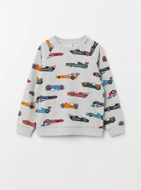 Racing Car Print Kids Sweatshirt