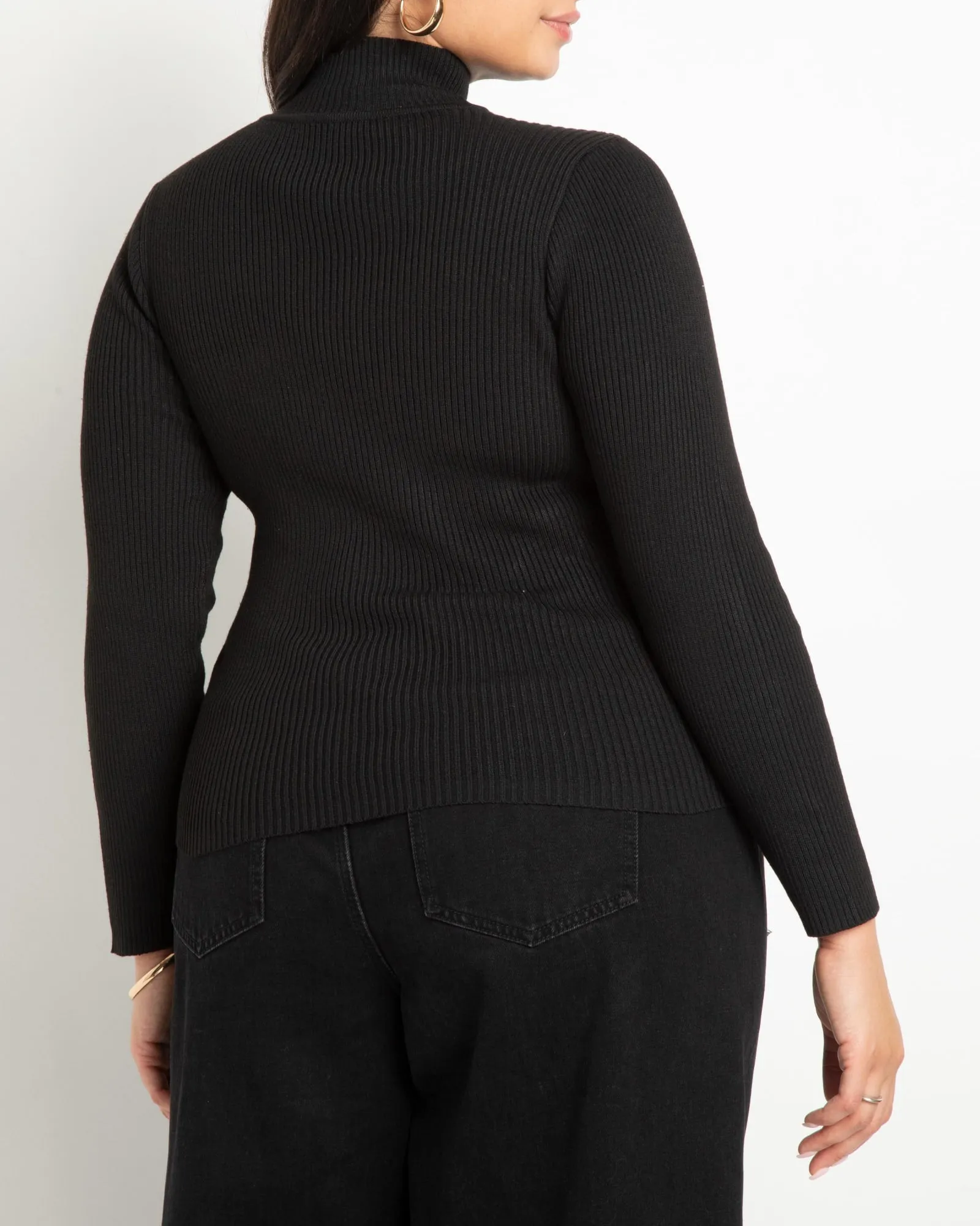 Sadie Lacing Detail Sweater | Totally Black