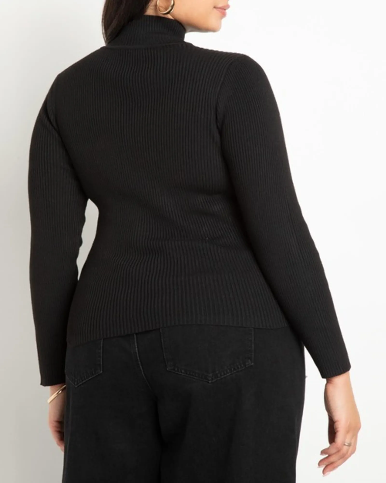 Sadie Lacing Detail Sweater | Totally Black