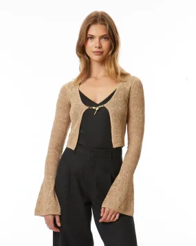 Serpent Lurex Shrug Sweater