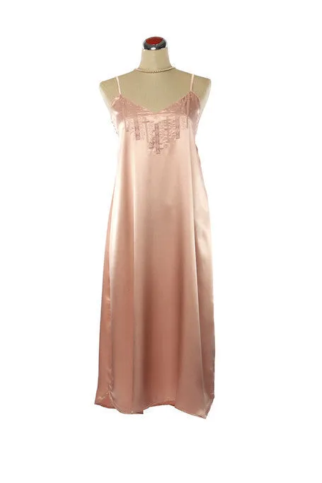 Silk Satin Candy Nightdress - Blush Pink