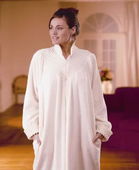 Soft Cotton Chenille Zip Dressing Gown