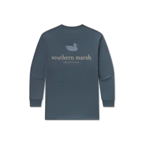 Southern Marsh Youth LS Authentic Tee ARLINGTON BLUE