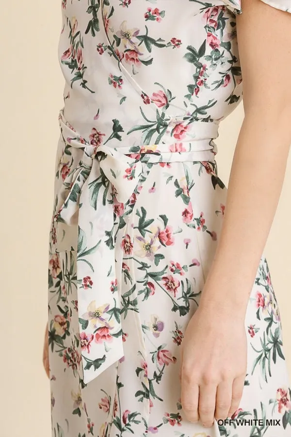 Stay With Me Forever Floral Dress - Cream