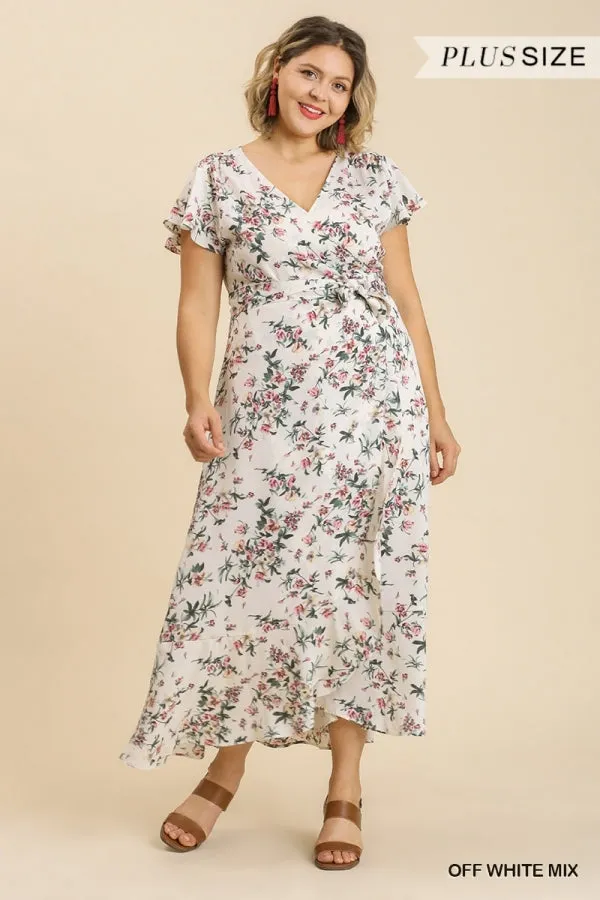 Stay With Me Forever Floral Dress - Cream