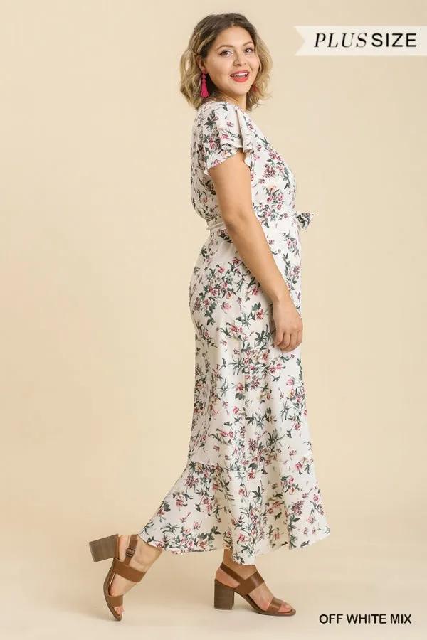 Stay With Me Forever Floral Dress - Cream