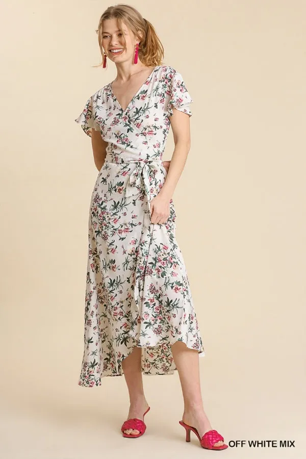 Stay With Me Forever Floral Dress - Cream