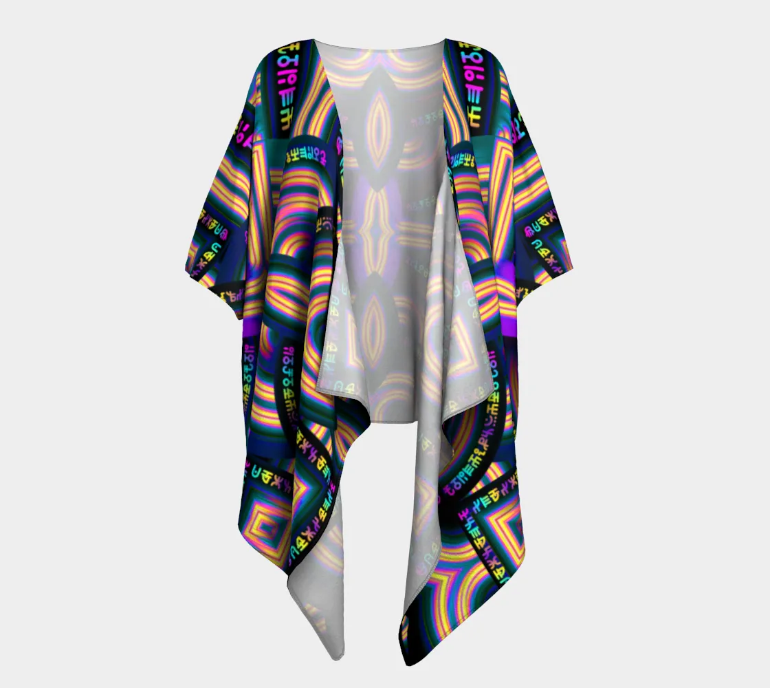 Tea Daze Draped Kimono