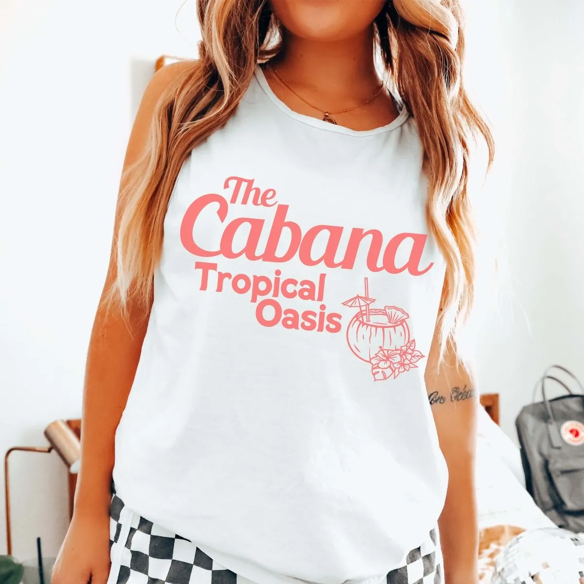 The Cabana Tropical Oasis Comfort Color Tank