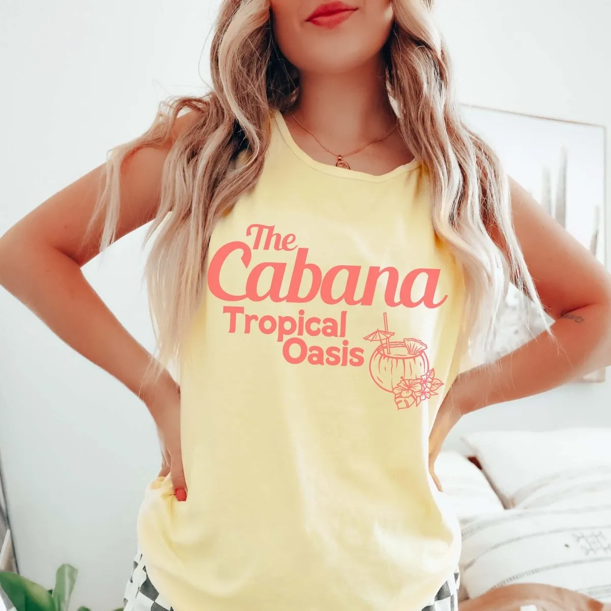 The Cabana Tropical Oasis Comfort Color Tank