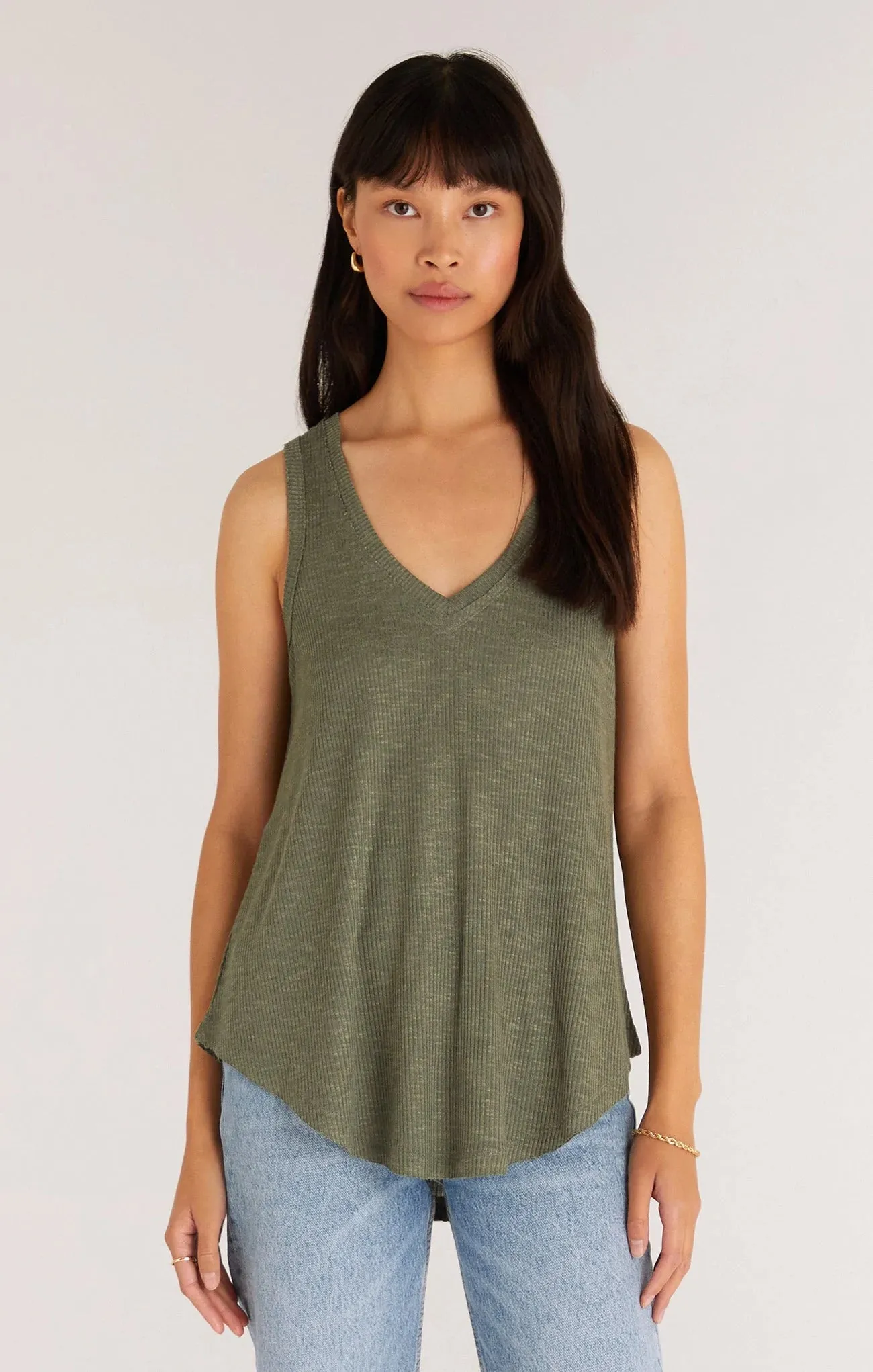 The Rib Hacci Vagabond Tank Top | Black, Bone, Indigo, Guava, Green