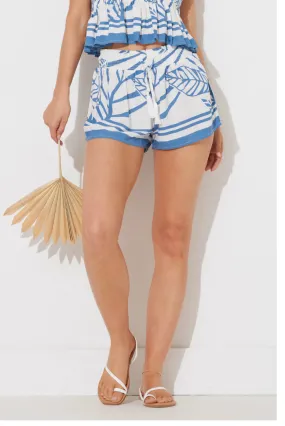 Tristan Tropical Shorts in Blue