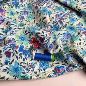 Vibrant Blooms Cotton Lawn Fabric