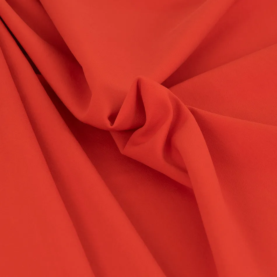 Vibrant Red Stretch Viscose Fabric 269