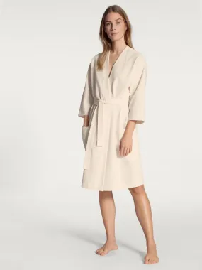 Waffle soft cotton bathrobe