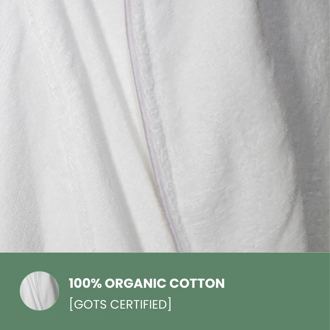 Women's Organic Cotton Velour Bathrobe [GOTS CERTIFIED]