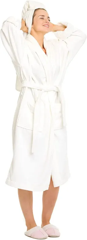 Women's Organic Cotton Velour Bathrobe [GOTS CERTIFIED]