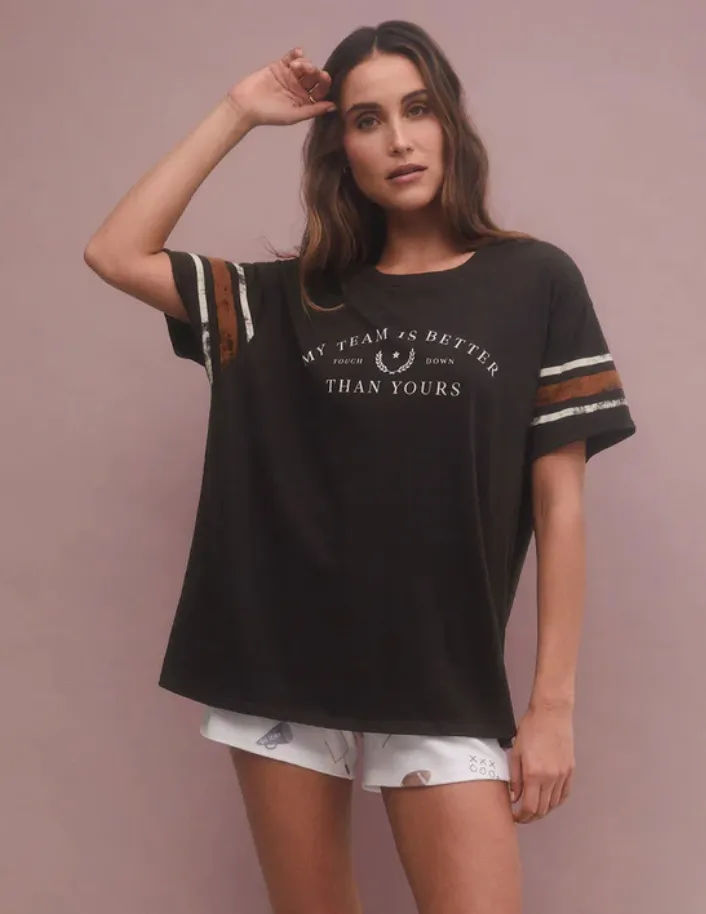 Zsup Boyfriend Tee-V.Black